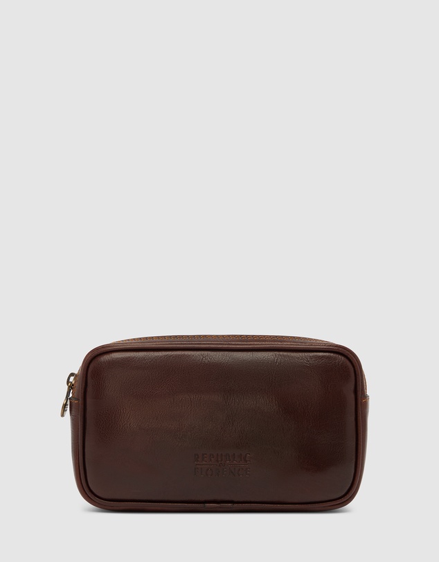 Republic of Florence - Marcus Brown Leather Carry Pouch