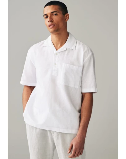 NEXT - Linen Blend Short Sleeve Shirt