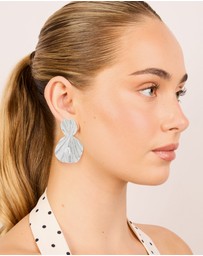 Lovisa - Waterproof Stainless Steel Double Textured Drop Earrings