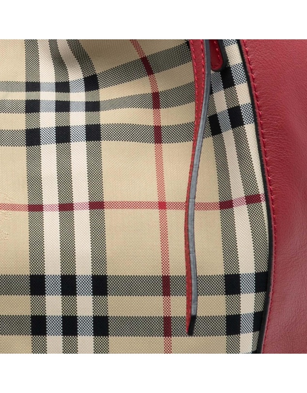 Pre-Loved by Azura Reborn - Pre-Loved Small Haymarket Check Canvas and Leather Canterbury Tote
