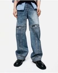 Andersson Bell - Custom-Like Printed Denim Pants - Unisex