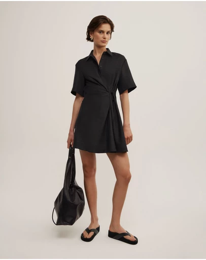 Witchery - Tie Mini Shirt Dress