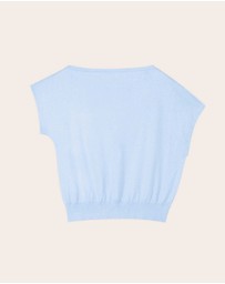 IDA+S - Lilia Cool Blue Silk Top