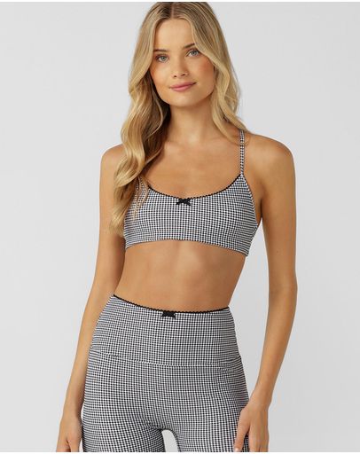 Greyscale Gingham Print