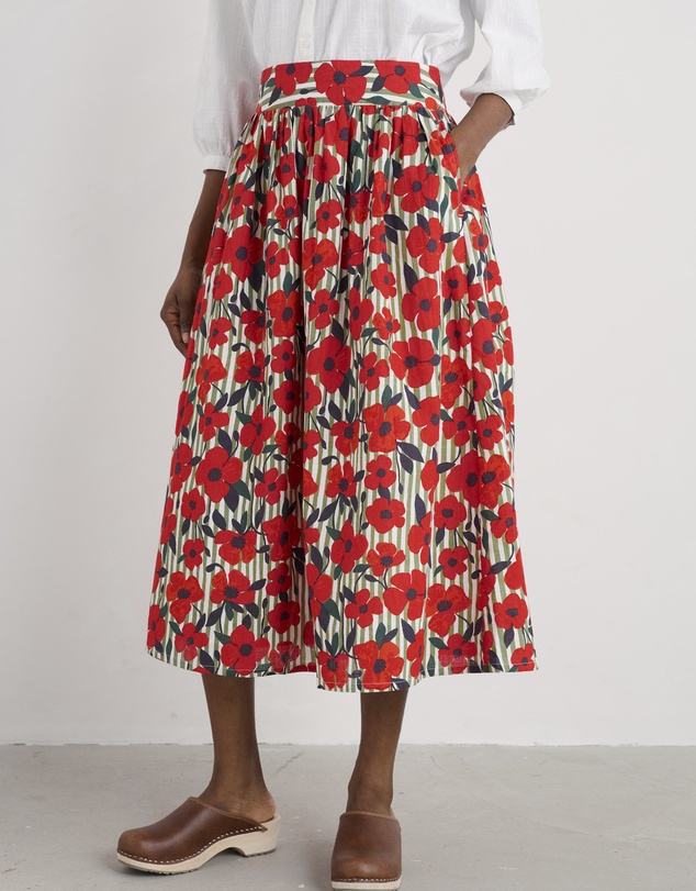 Seasalt - Seasalt Cornwall Red Mevagissey Skirt