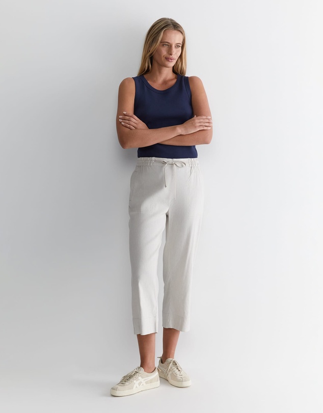 Sportscraft - Rosa Crop Linen Pants