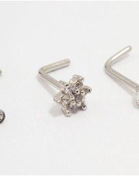 Lovisa - Surgical Steel Flower Nose Stud 3-Pack