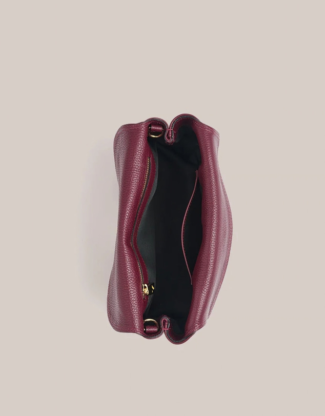 VESTIRSI - Sloane Bordeaux Leather Convertible Clutch