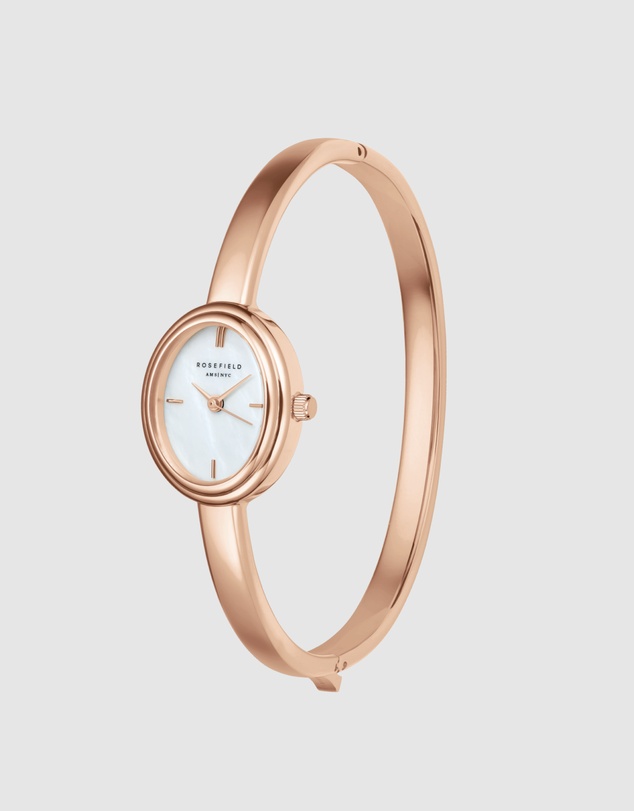 Rosefield - Studio Bangle Rose Gold-Tone Watch