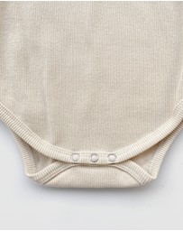 WITH LOVE FOR KIDS - Basics Thick Ribbed Long Sleeve Onesie - Babies