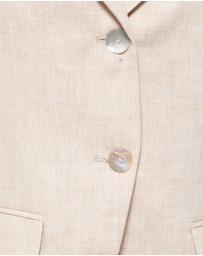 AERE - Sloane Linen Notch Collar Vest