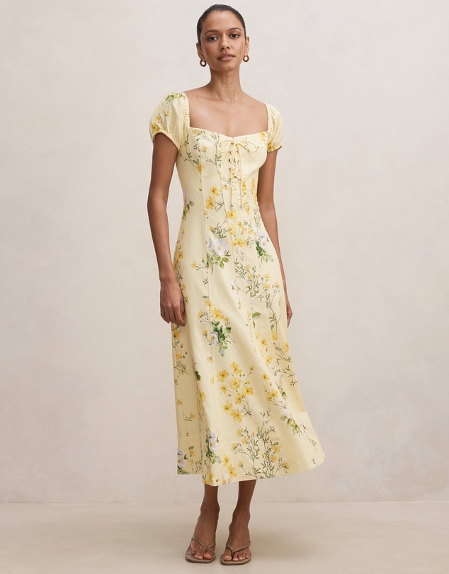 Forever New Petite - Sallie Petite Tie Front Midi Dress