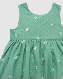 Purebaby - Embroidered Dress -Kids-Babies