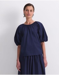 Sportscraft - Nila Tie Half Sleeve Blouse
