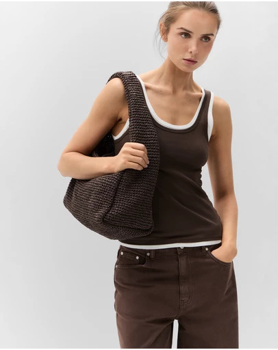 UNISON - Avery Textured Shoulder Bag