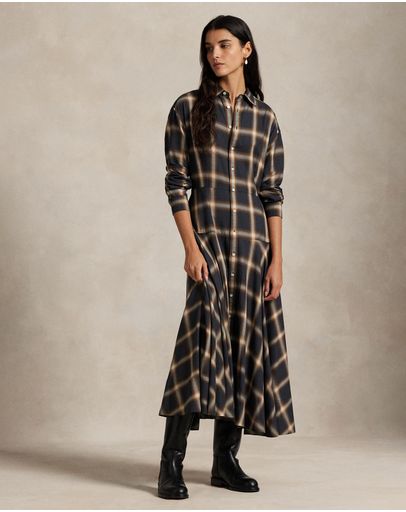 Navy-Brown Multi Plaid