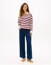 Tommy Hilfiger - 1985 Relaxed Fit Stripe LS Polo Shirt