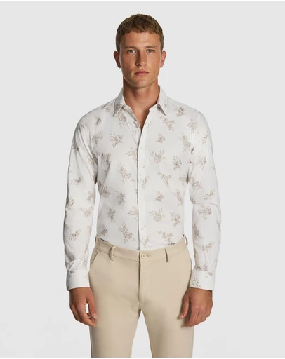 yd. - Cortina Slim Floral Shirt