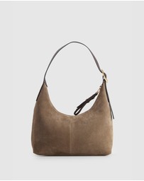 Evity - Malia Leather Suede Hobo Bag