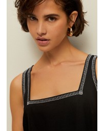 NEXT - Square Neck Mini Shift Dress With Linen
