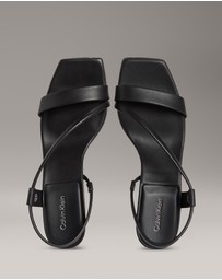Calvin Klein - Leather Heeled Sandals