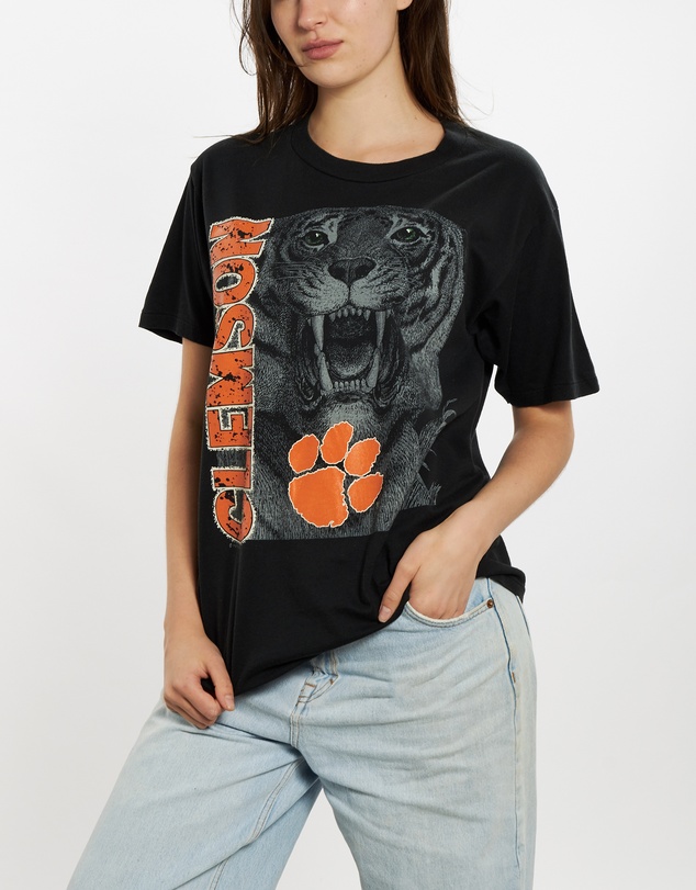 Vintage by The Real Deal - Pre Loved - 90s NCAA Clemson Tigers Tee