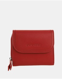 Pierre Cardin - Pierre Cardin Ladies Leather Tri-Fold Tab Wallet