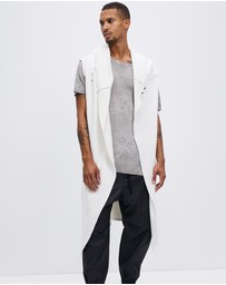 Surrounded By Ghosts - The Mercury French Terry Hooded Sleeveless Cardigan