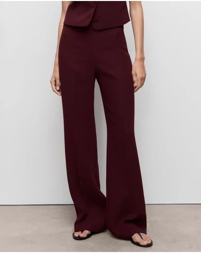 M.N.G - Straight Mid-Rise Suit Trousers