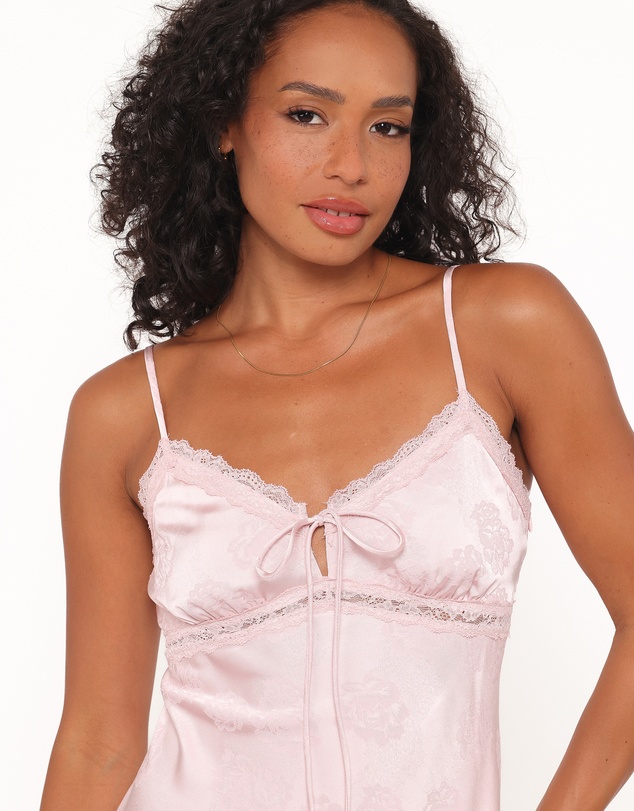 Petal & Pup - Melita Lace Maxi Dress - Pink