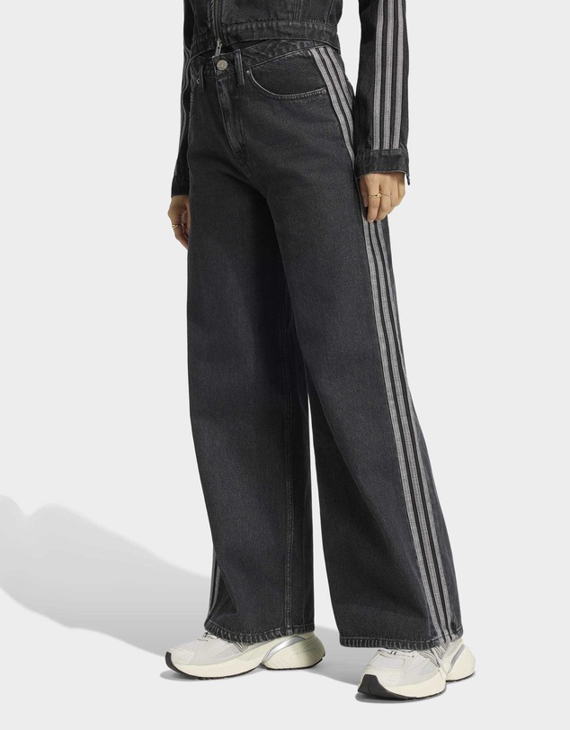 adidas Originals - HIGH RISE WIDE LEG DENIM PANT Womens