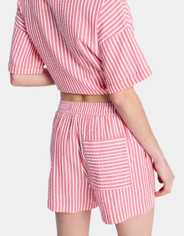 Roxy - Womens Lekeito Break High Stripe Beach Shorts