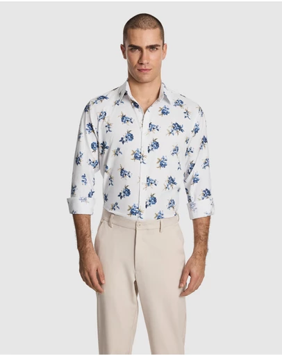 yd. - Caspian Slim Floral Shirt