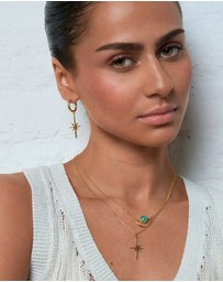 Ottoman Hands - Northern Star Hoop Earrings