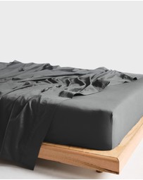 Linen House - Vienna 300TC Cotton Percale Sheet Set 50cm