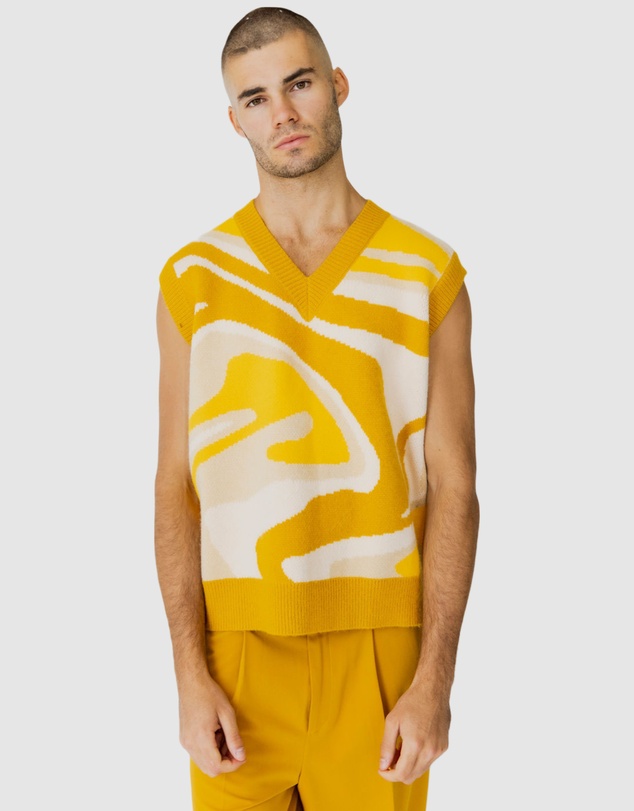 Justin Cassin - Ignite Pattern Knitted Vest