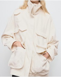 M.N.G - Oversized Denim Parka With Pockets