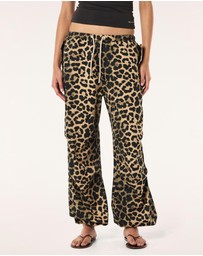 P.E Nation - Leopard Discovery Cotton Pants