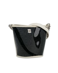 Pre-Loved by Azura Reborn - Pre-Loved Crumpled Calfskin PVC Camellia Bucket