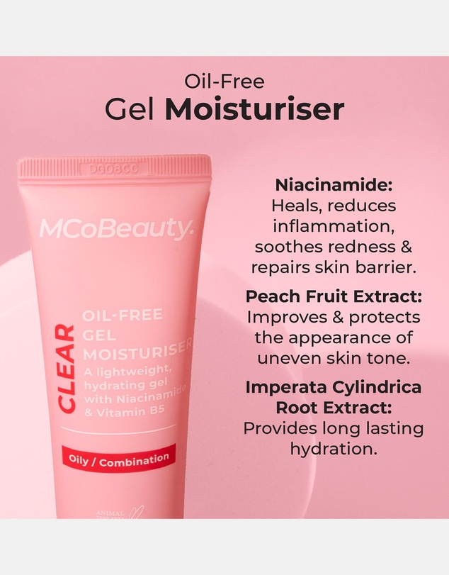 MCoBeauty - Clear - Oil-Free Gel Moisturiser 50mL