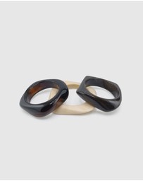 Izoa - Raven Bangle Stack
