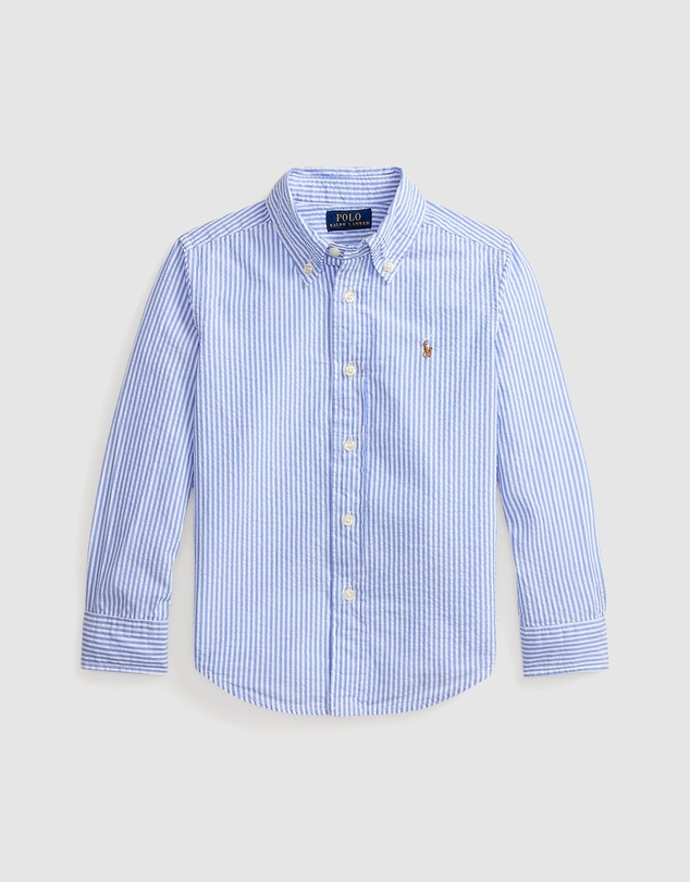 Polo Ralph Lauren - Striped Cotton Seersucker Shirt - Kids