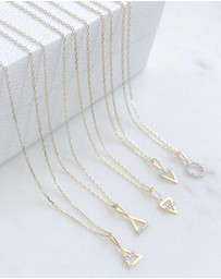 Luna Rae - Solid Gold -Air Element Necklace