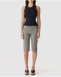 Bassike - Cross Back Tie Backless Tank