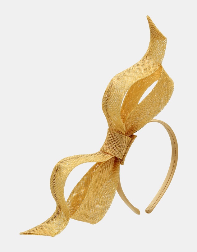 Morgan & Taylor - Sutton Fascinator in Butter Yellow
