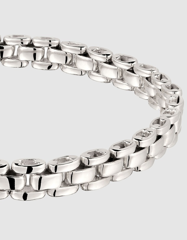 Kuzzoi - Chunky Box Chain Bracelet in 925 Silver