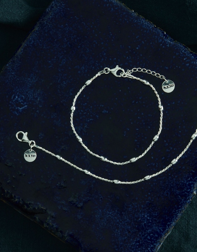 Najo - Cassiopeia Silver Anklet  (23cm+ext)