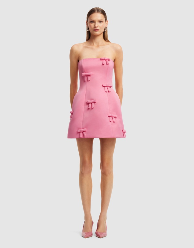 LEO LIN - Roselle Bow Mini Dress