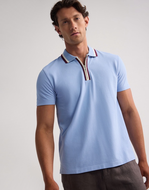 Oxford - Orwell Zip Neck Polo