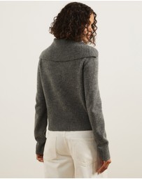 Atmos&Here - Kiera Knit Jumper with Wide Collar
